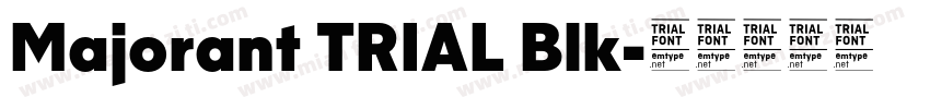Majorant TRIAL Blk字体转换